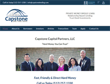 Tablet Screenshot of capstonelending.com